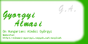 gyorgyi almasi business card
