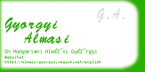 gyorgyi almasi business card